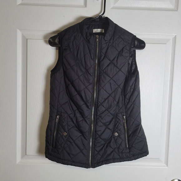 Miss Molly‎ Quilted Vest-Black-Women's SM - Picture 1 of 8